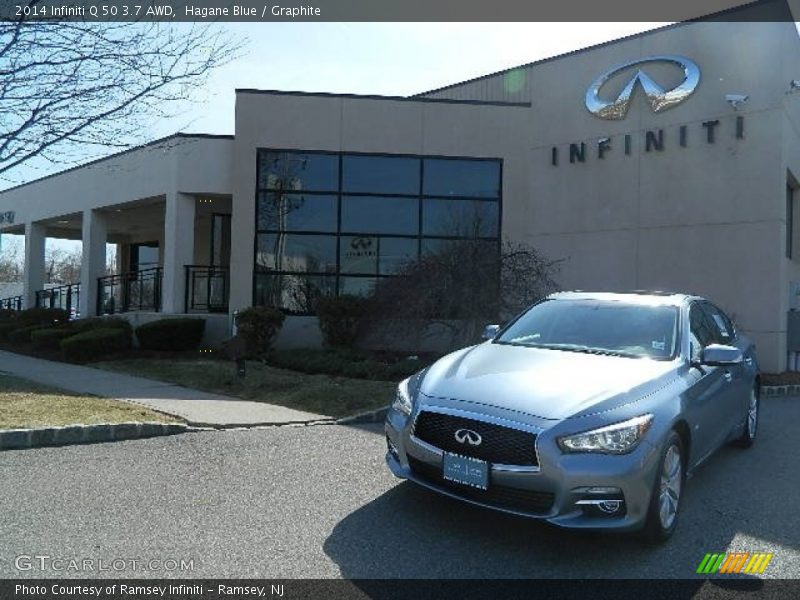 Hagane Blue / Graphite 2014 Infiniti Q 50 3.7 AWD