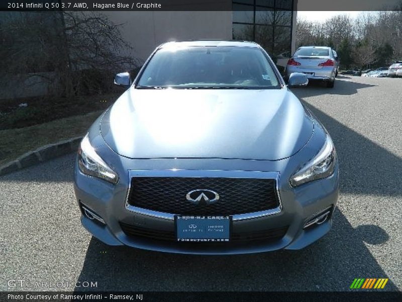 Hagane Blue / Graphite 2014 Infiniti Q 50 3.7 AWD