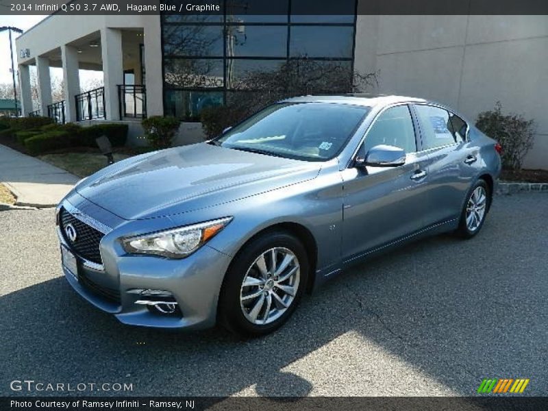 Hagane Blue / Graphite 2014 Infiniti Q 50 3.7 AWD