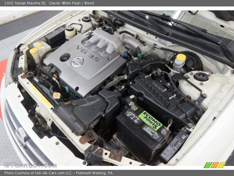 Glacier White Pearl / Blond 2002 Nissan Maxima SE