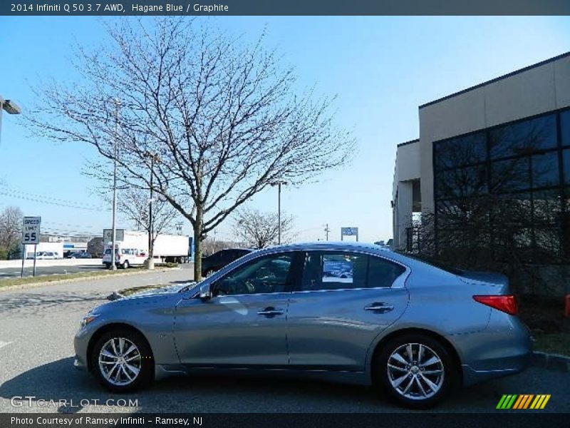 Hagane Blue / Graphite 2014 Infiniti Q 50 3.7 AWD