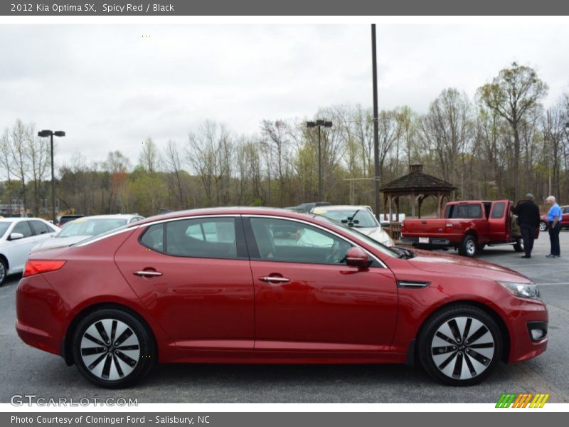 Spicy Red / Black 2012 Kia Optima SX