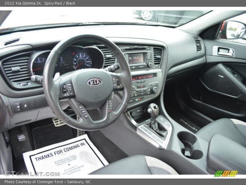 Spicy Red / Black 2012 Kia Optima SX