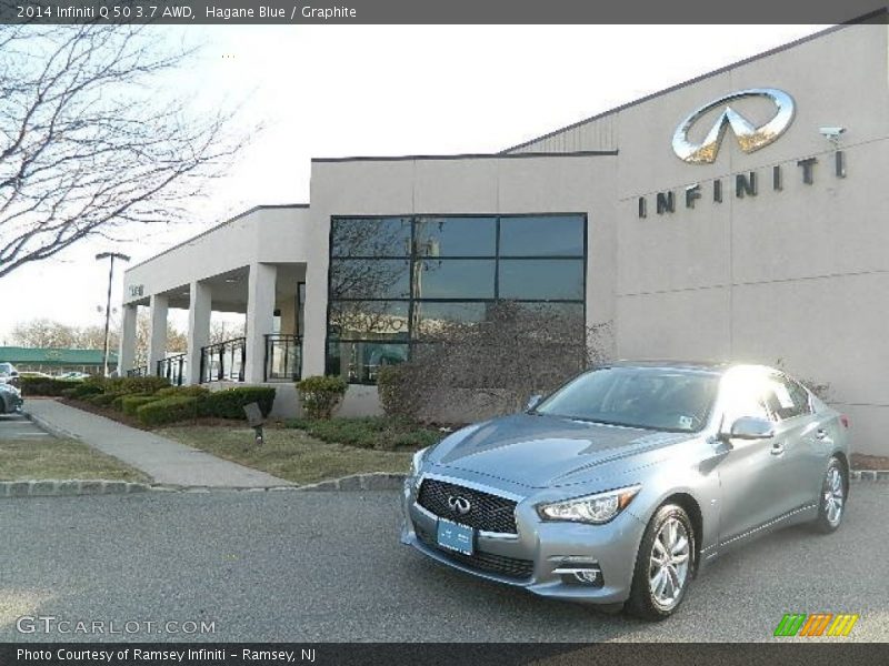 Hagane Blue / Graphite 2014 Infiniti Q 50 3.7 AWD