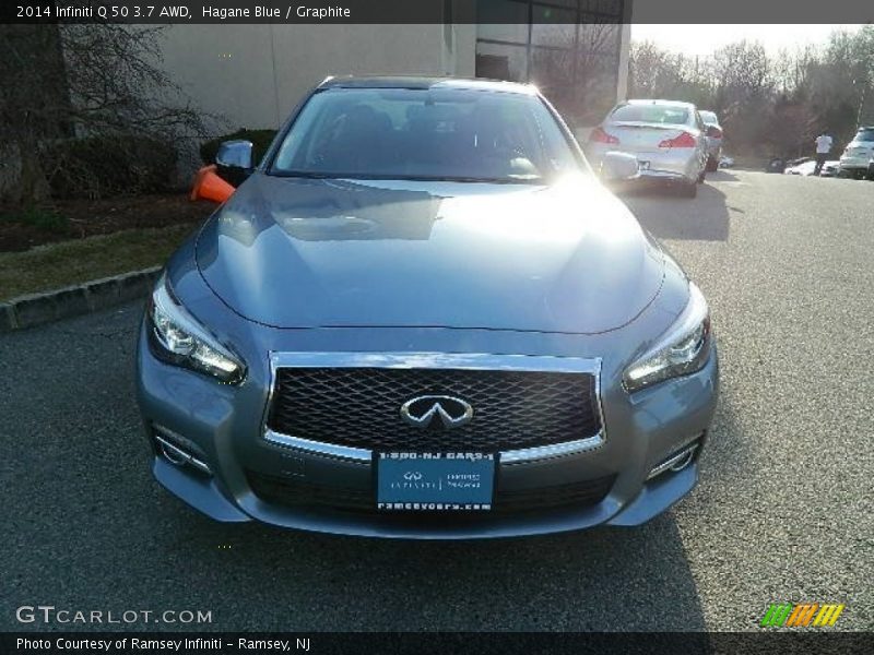 Hagane Blue / Graphite 2014 Infiniti Q 50 3.7 AWD