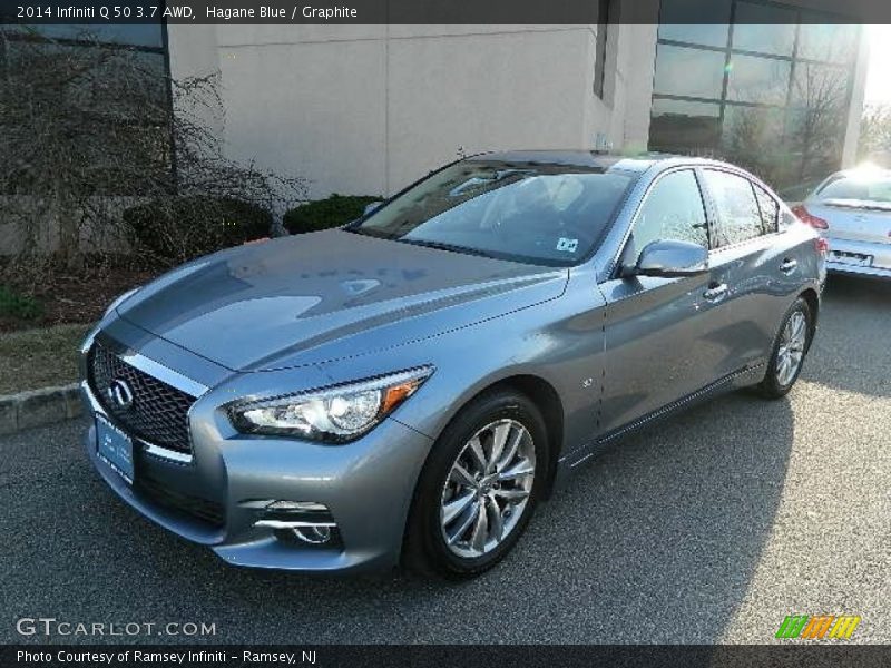 Hagane Blue / Graphite 2014 Infiniti Q 50 3.7 AWD