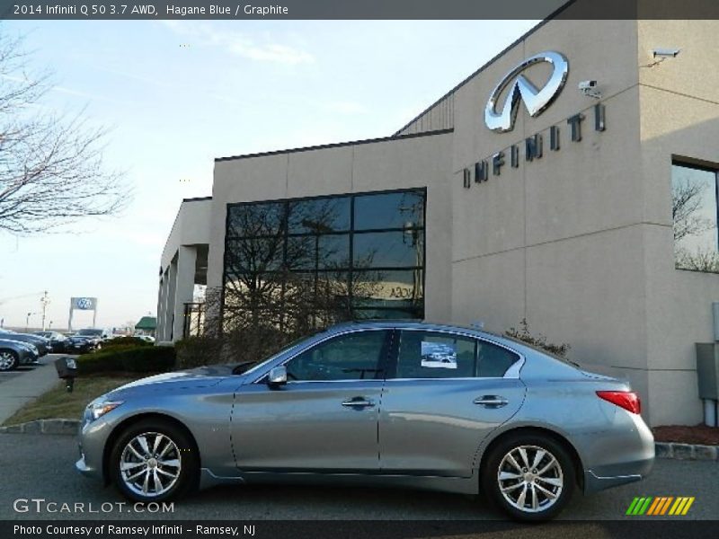 Hagane Blue / Graphite 2014 Infiniti Q 50 3.7 AWD