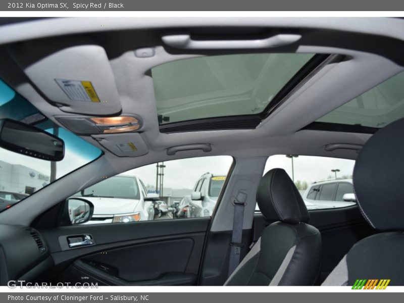 Spicy Red / Black 2012 Kia Optima SX