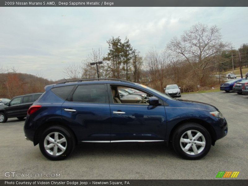 Deep Sapphire Metallic / Beige 2009 Nissan Murano S AWD