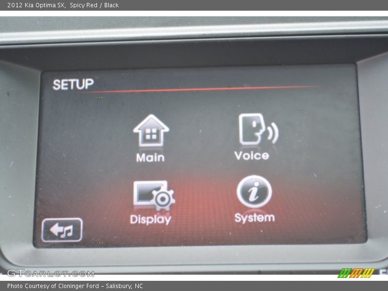 Spicy Red / Black 2012 Kia Optima SX