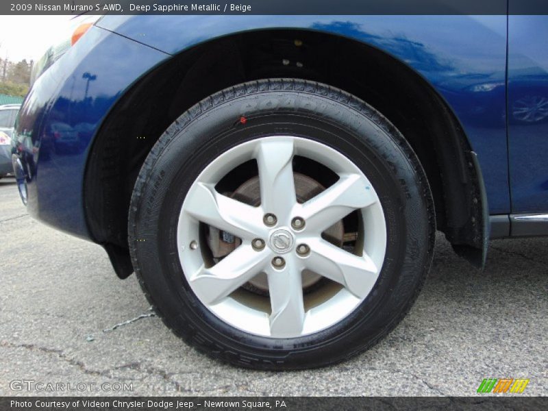 Deep Sapphire Metallic / Beige 2009 Nissan Murano S AWD
