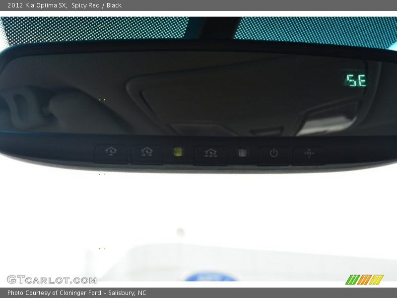 Spicy Red / Black 2012 Kia Optima SX