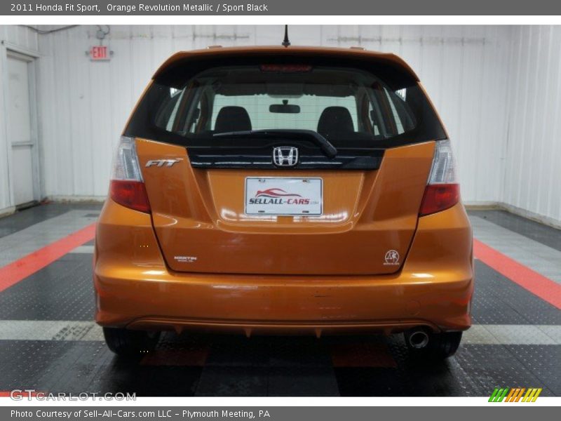 Orange Revolution Metallic / Sport Black 2011 Honda Fit Sport