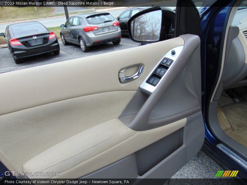 Deep Sapphire Metallic / Beige 2009 Nissan Murano S AWD