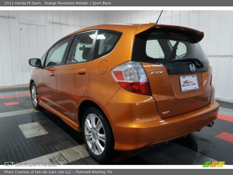 Orange Revolution Metallic / Sport Black 2011 Honda Fit Sport