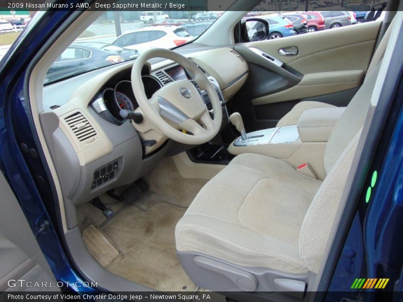 Deep Sapphire Metallic / Beige 2009 Nissan Murano S AWD