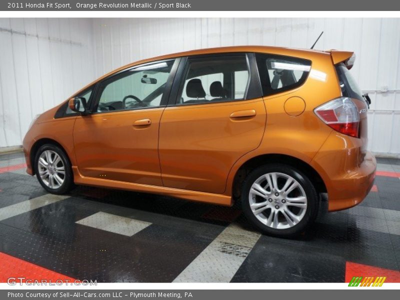 Orange Revolution Metallic / Sport Black 2011 Honda Fit Sport