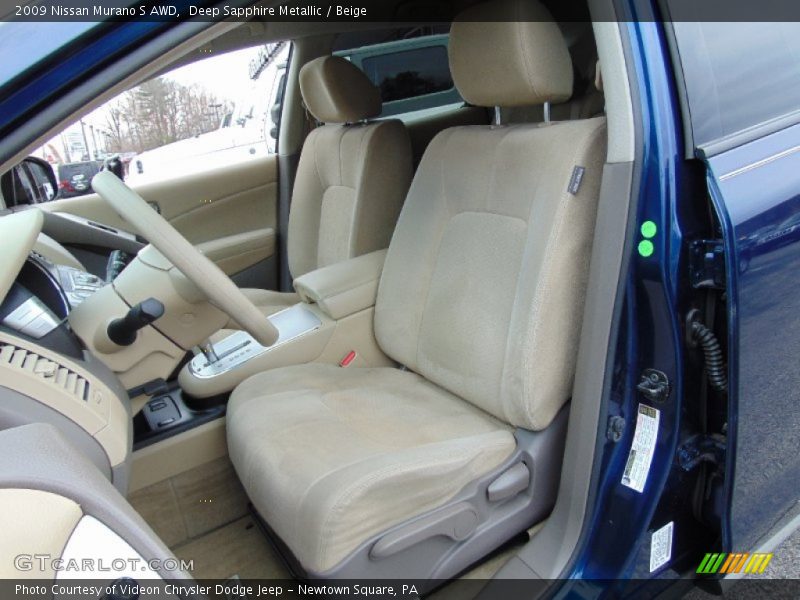 Deep Sapphire Metallic / Beige 2009 Nissan Murano S AWD