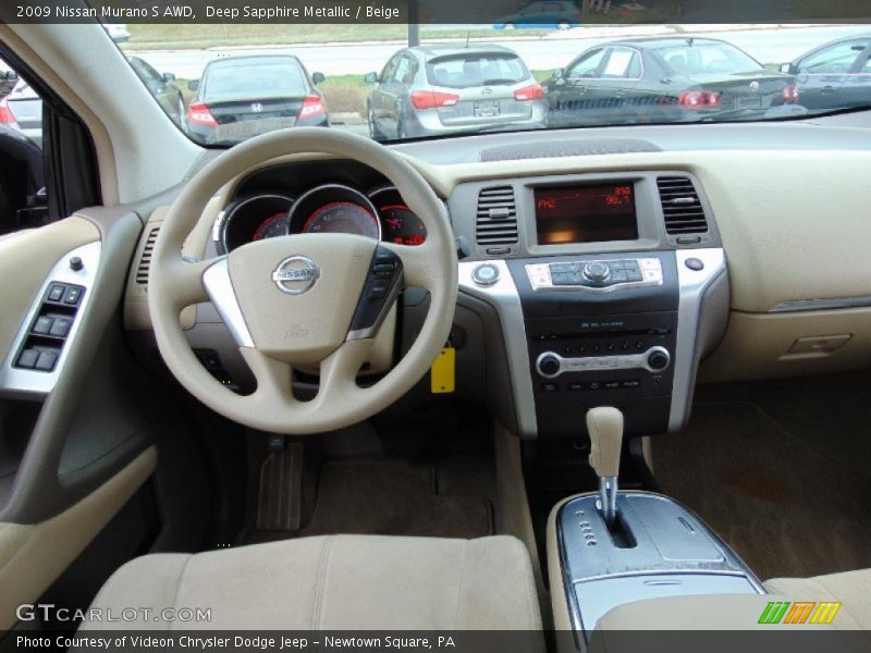 Deep Sapphire Metallic / Beige 2009 Nissan Murano S AWD