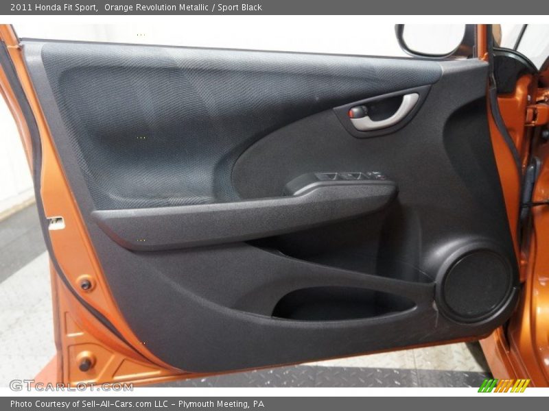 Orange Revolution Metallic / Sport Black 2011 Honda Fit Sport