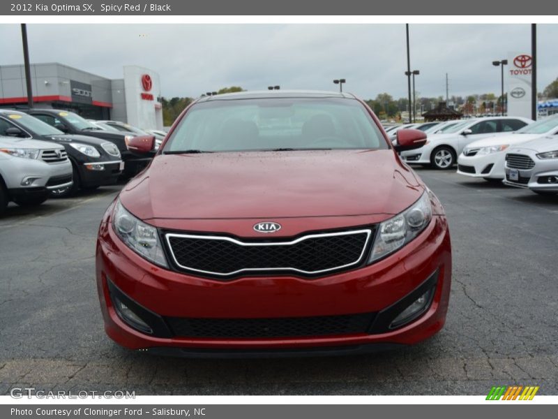 Spicy Red / Black 2012 Kia Optima SX