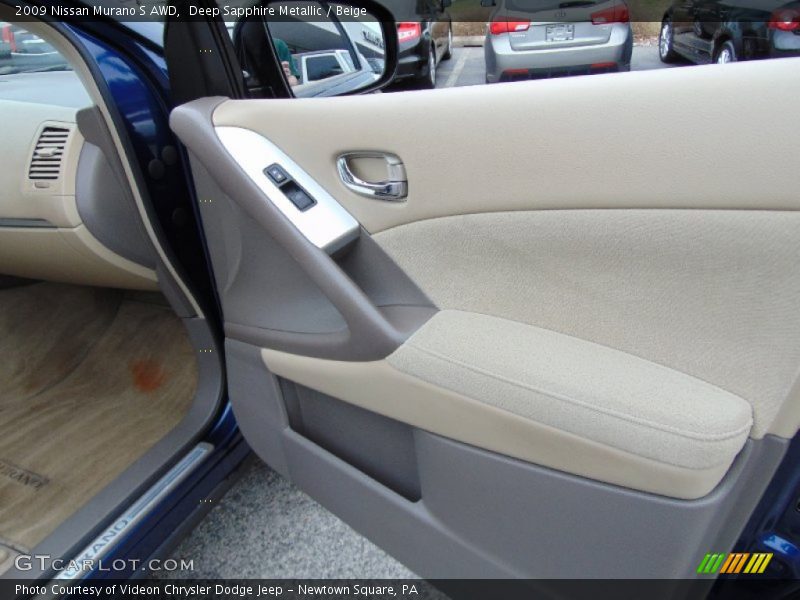Deep Sapphire Metallic / Beige 2009 Nissan Murano S AWD