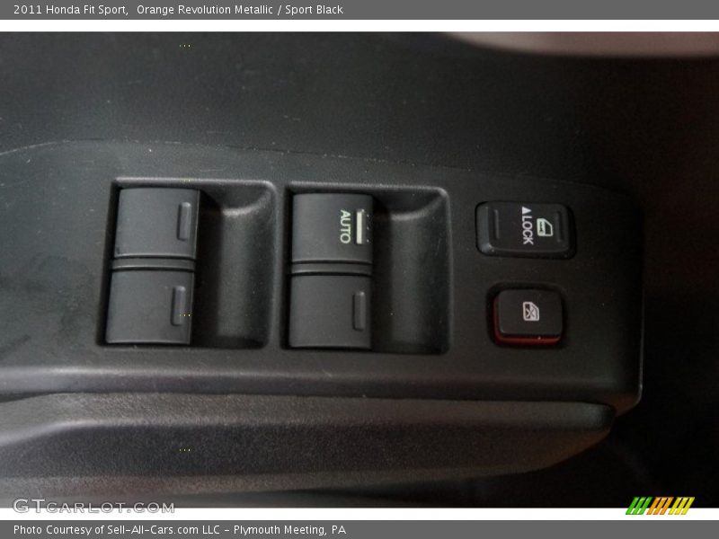 Orange Revolution Metallic / Sport Black 2011 Honda Fit Sport