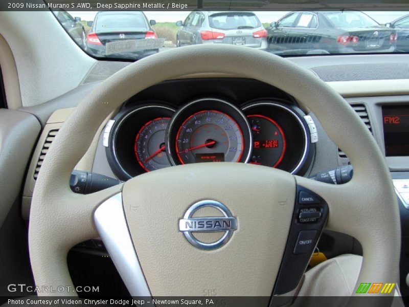 Deep Sapphire Metallic / Beige 2009 Nissan Murano S AWD