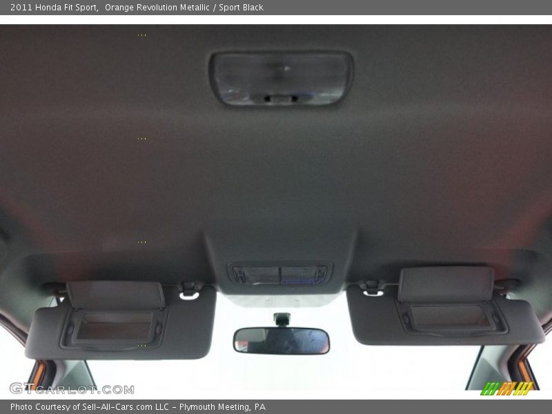 Orange Revolution Metallic / Sport Black 2011 Honda Fit Sport