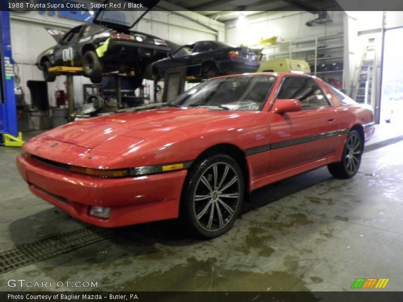 Super Red / Black 1988 Toyota Supra Coupe