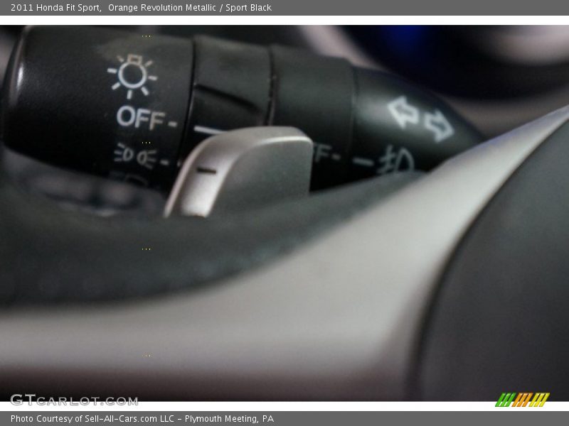 Orange Revolution Metallic / Sport Black 2011 Honda Fit Sport