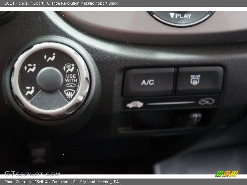 Orange Revolution Metallic / Sport Black 2011 Honda Fit Sport