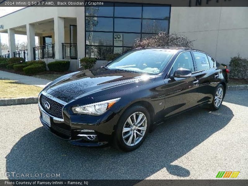 Black Obsidian / Graphite 2014 Infiniti Q 50 3.7 AWD