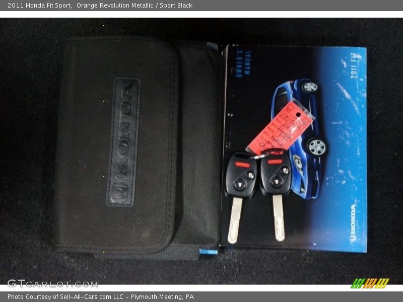 Orange Revolution Metallic / Sport Black 2011 Honda Fit Sport