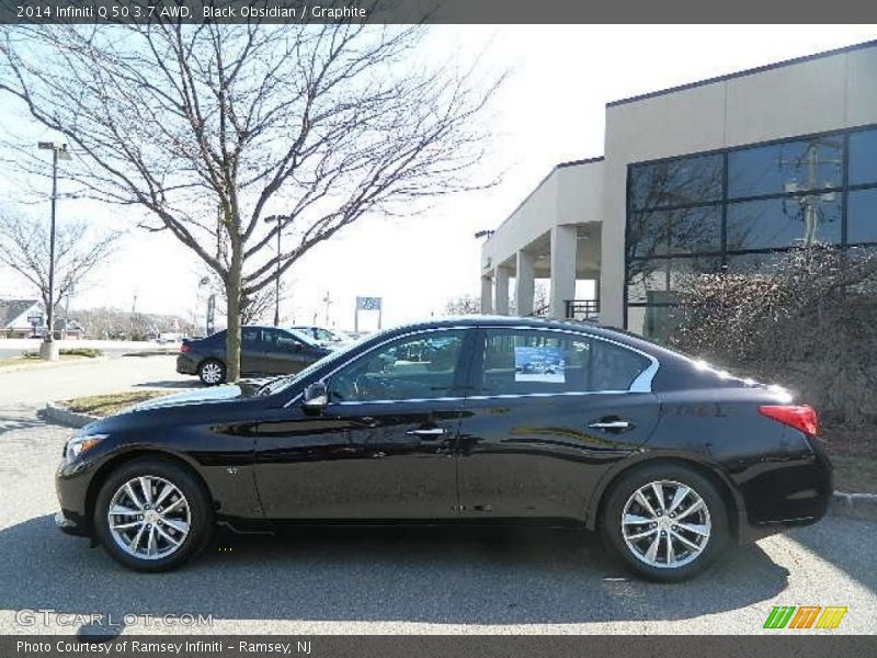 Black Obsidian / Graphite 2014 Infiniti Q 50 3.7 AWD