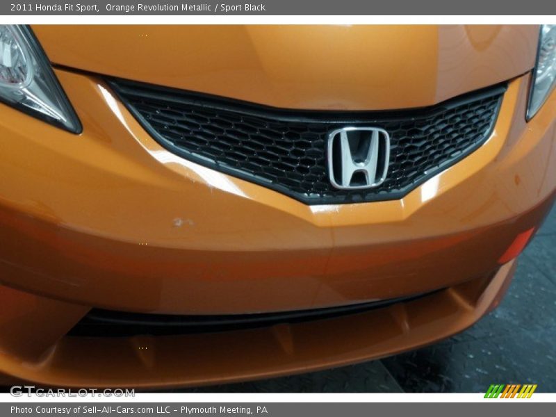 Orange Revolution Metallic / Sport Black 2011 Honda Fit Sport