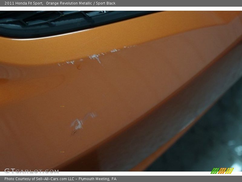Orange Revolution Metallic / Sport Black 2011 Honda Fit Sport