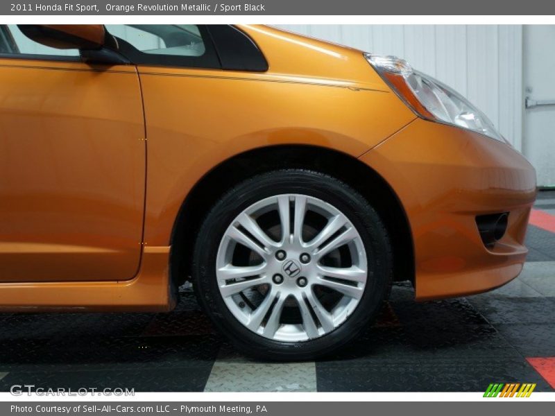Orange Revolution Metallic / Sport Black 2011 Honda Fit Sport