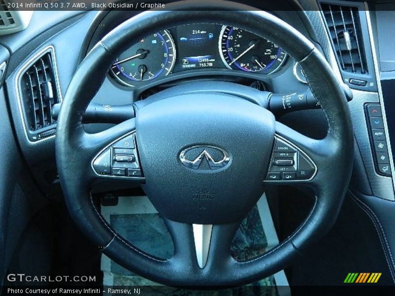 Black Obsidian / Graphite 2014 Infiniti Q 50 3.7 AWD
