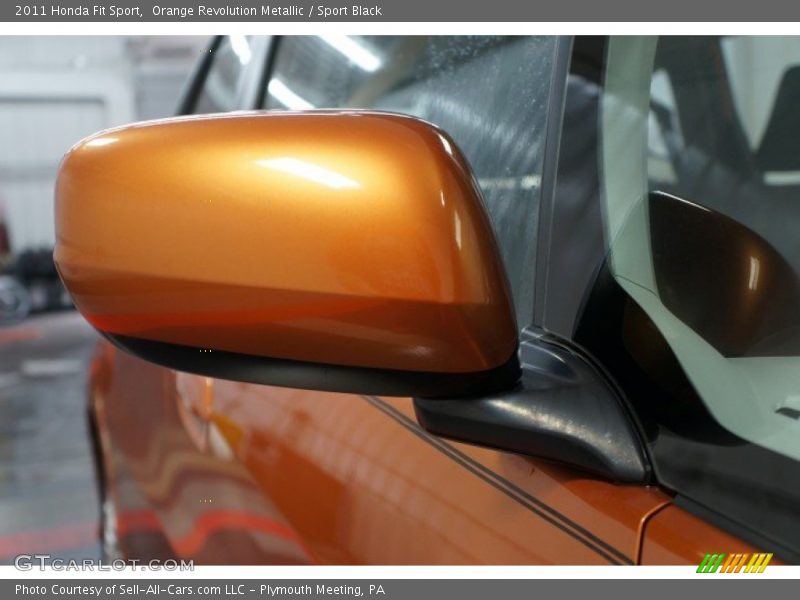 Orange Revolution Metallic / Sport Black 2011 Honda Fit Sport