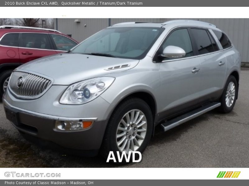 Quicksilver Metallic / Titanium/Dark Titanium 2010 Buick Enclave CXL AWD