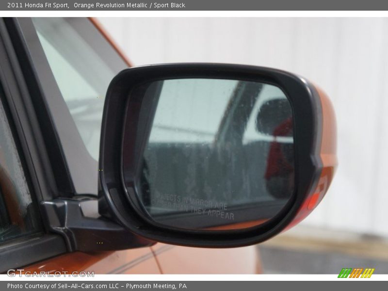 Orange Revolution Metallic / Sport Black 2011 Honda Fit Sport
