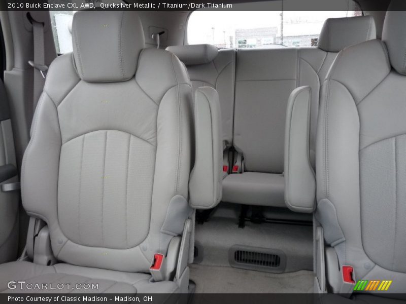 Rear Seat of 2010 Enclave CXL AWD