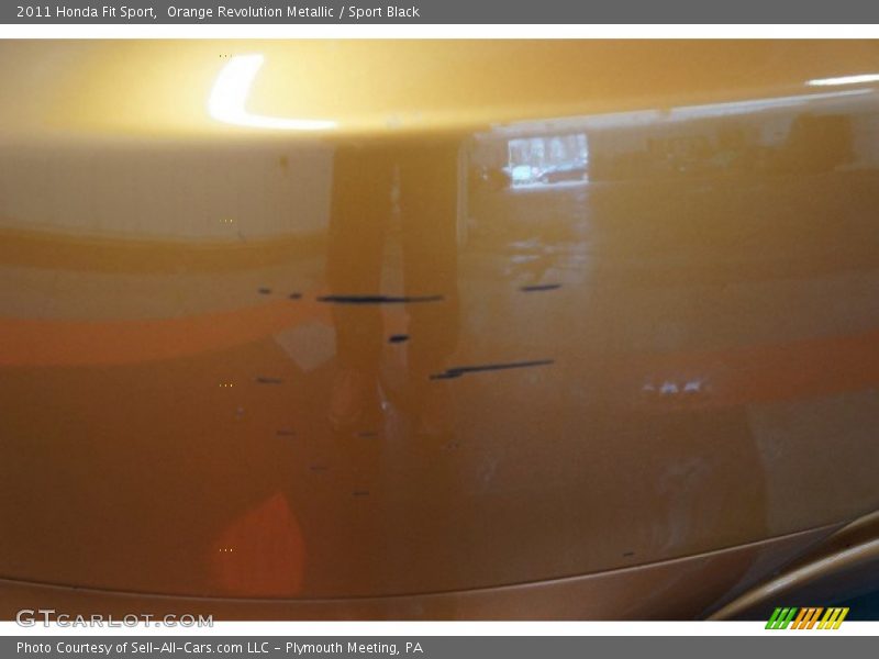 Orange Revolution Metallic / Sport Black 2011 Honda Fit Sport
