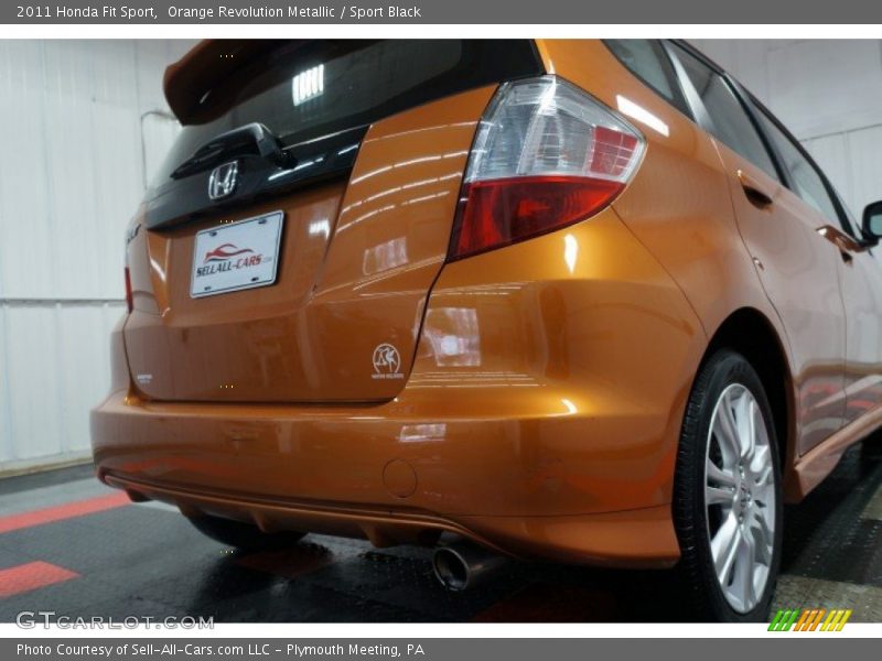 Orange Revolution Metallic / Sport Black 2011 Honda Fit Sport