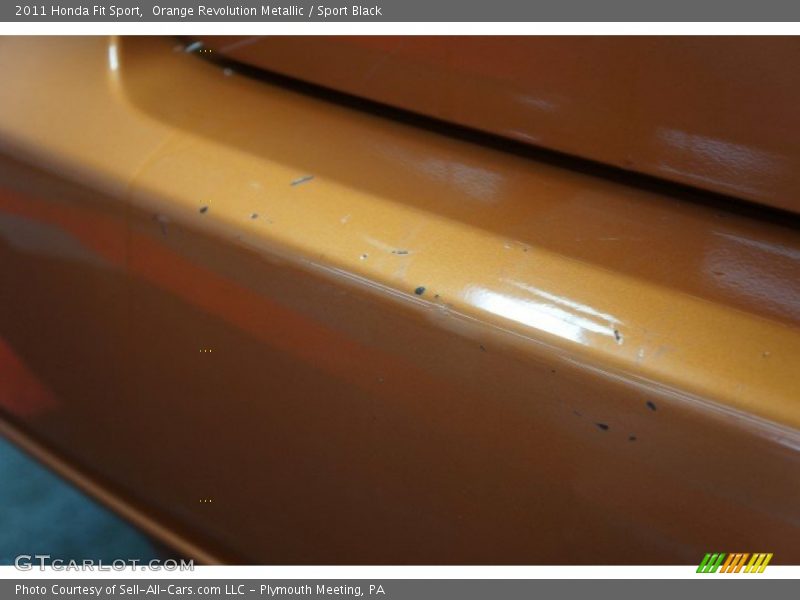 Orange Revolution Metallic / Sport Black 2011 Honda Fit Sport