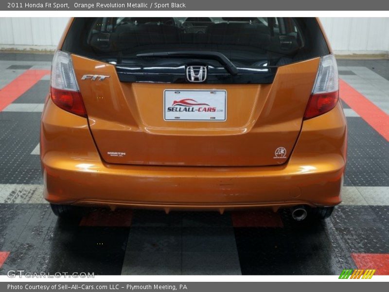 Orange Revolution Metallic / Sport Black 2011 Honda Fit Sport