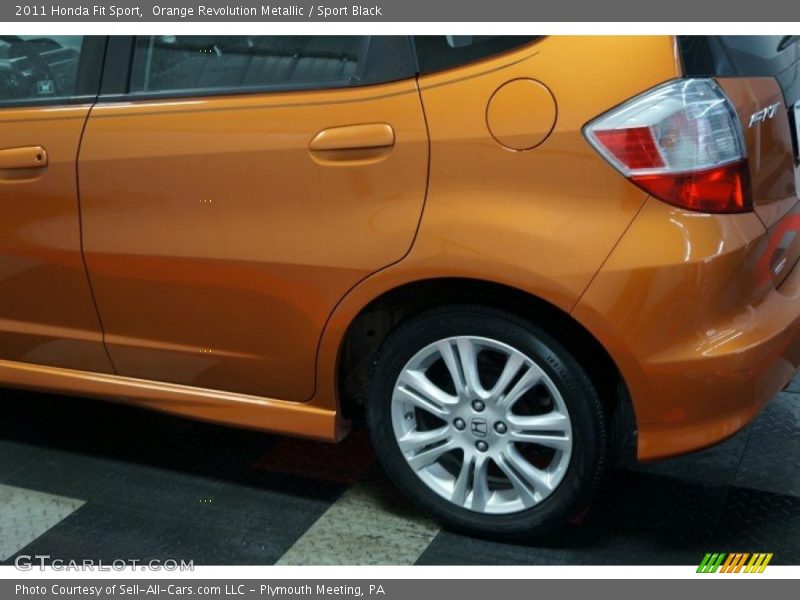 Orange Revolution Metallic / Sport Black 2011 Honda Fit Sport