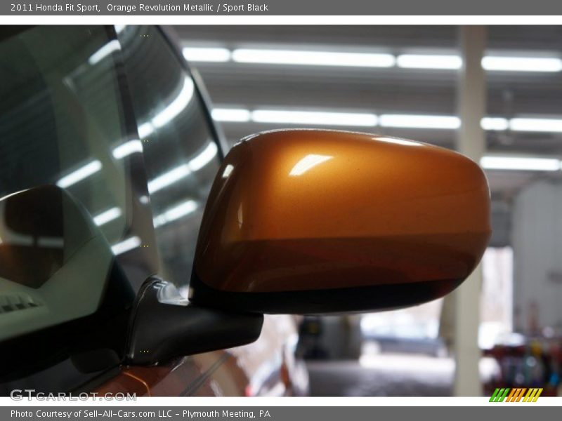 Orange Revolution Metallic / Sport Black 2011 Honda Fit Sport