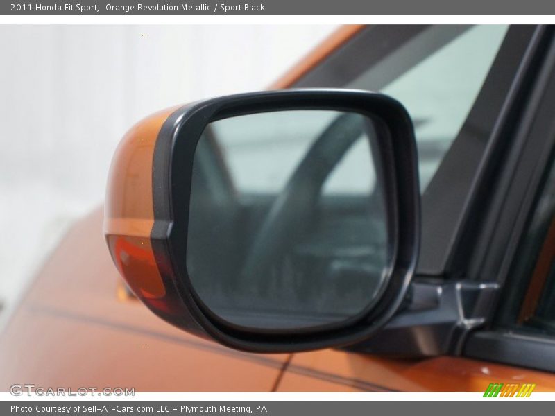 Orange Revolution Metallic / Sport Black 2011 Honda Fit Sport